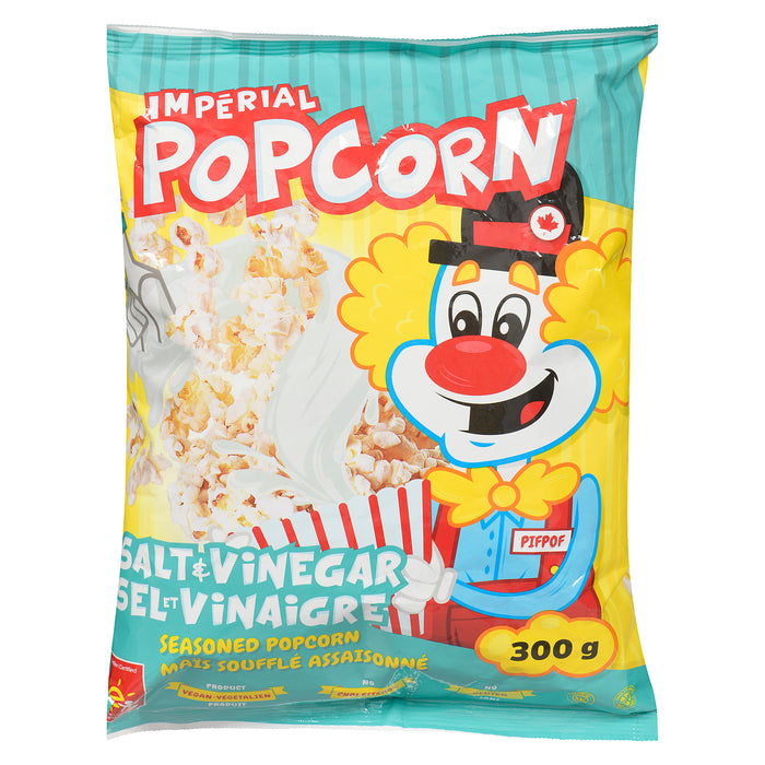 Impérial Popcorn Seasoned Popcorn Salt & Vinegar, 300 g