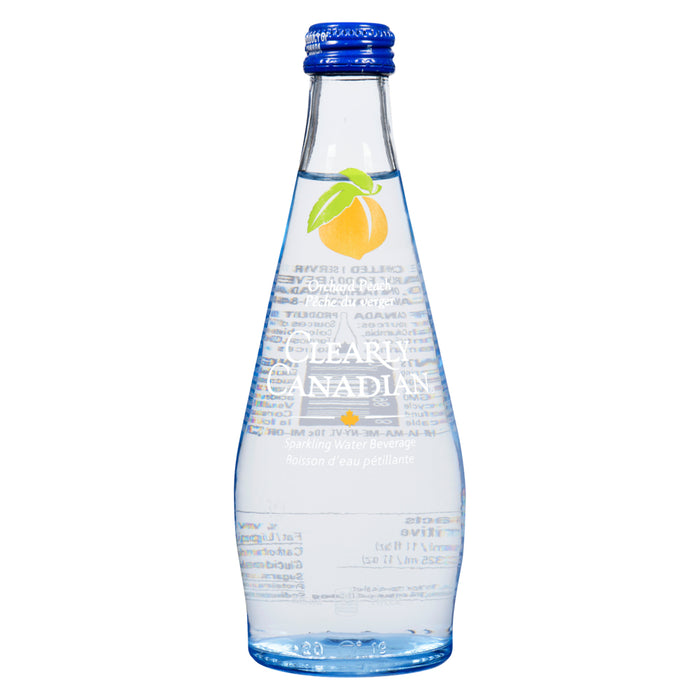 Clearly Canadian Boisson d'Eau Pétillante Pêche du Verger, 325 ml