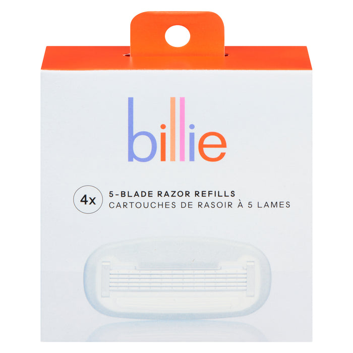 Billie 5-Blade Razor Refills, 4-Pack