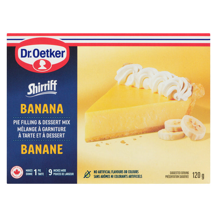 Dr. Oetker Shirriff Banana Pie Filling & Dessert Mix, 120 g