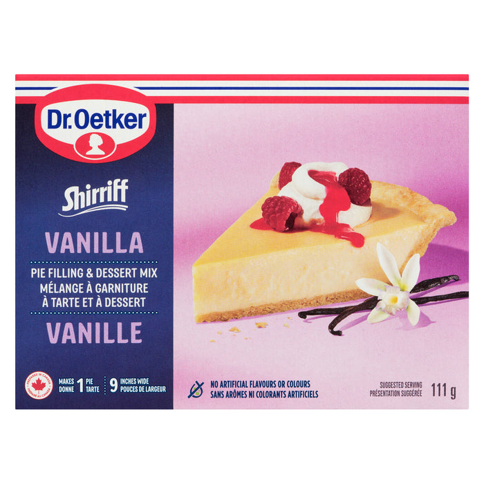 Dr. Oetker Shirriff Vanilla Pie Filling & Dessert Mix, 111 g