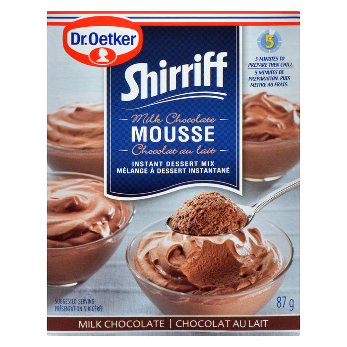 Dr. Oetker Shirriff Instant Mousse Dessert Mix, Milk Chocolate, 87 g