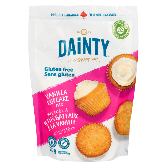 Dainty Gluten Free Vanilla Cupcake Mix, 370 g