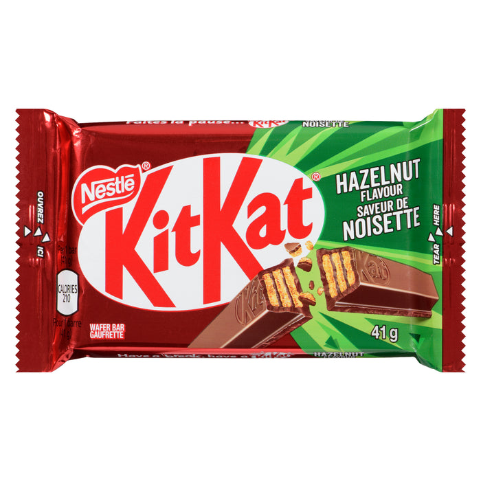 KitKat Chocolate Bar Hazelnut Flavour, 41 g