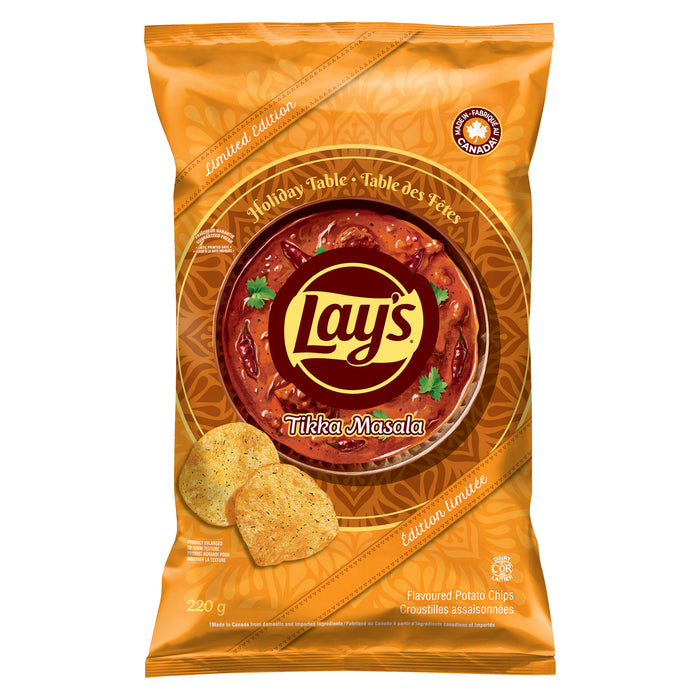 Lay's Croustilles Assaisonnées Tikka Masala, 220 g