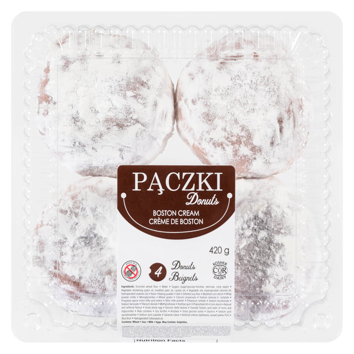 CT Bakery Paczki Donuts Crème de Boston 4 Beignets 420 g