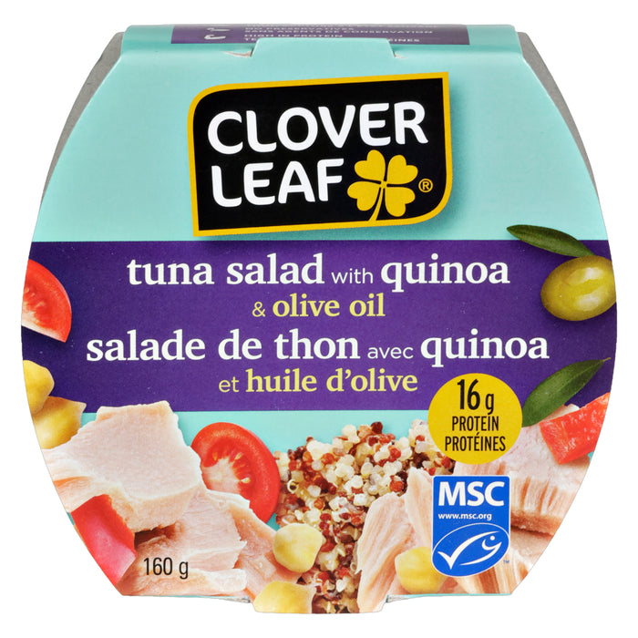 Clover Leaf Salade de Thon avec Quinoa et Huile d'Olive, 160 g