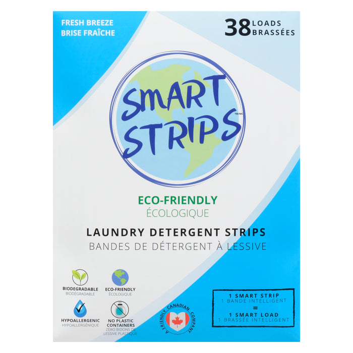Smart Strips Laundry Detergent Strips, Fresh Breeze, 38 Loads