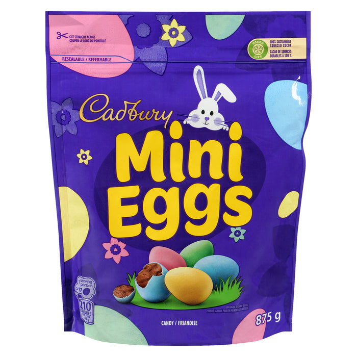 Cadbury Chocolate Mini Eggs, 875 g