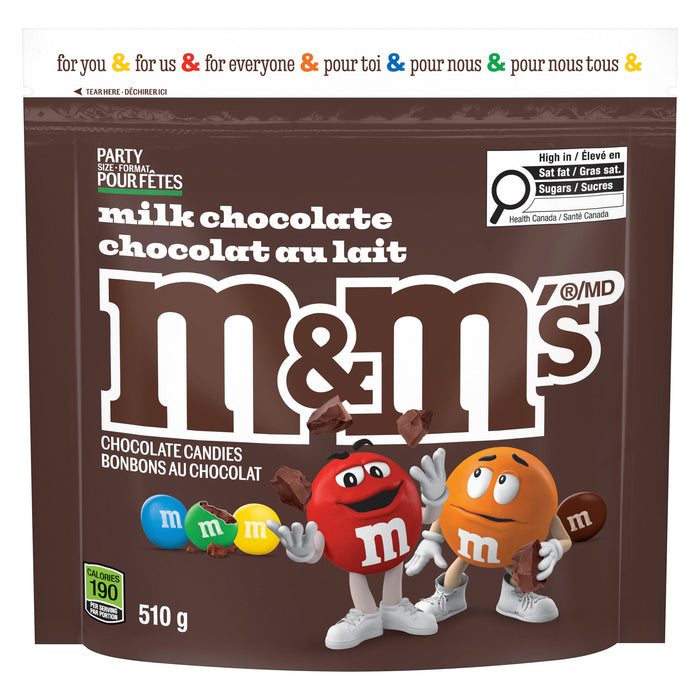 M&M's Milk Chocolate, Party Size, 510 g