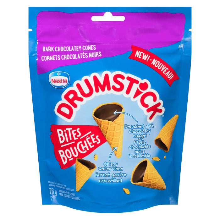 Nestle Drumstick Bites Dark Chocolate Cones, 76 g