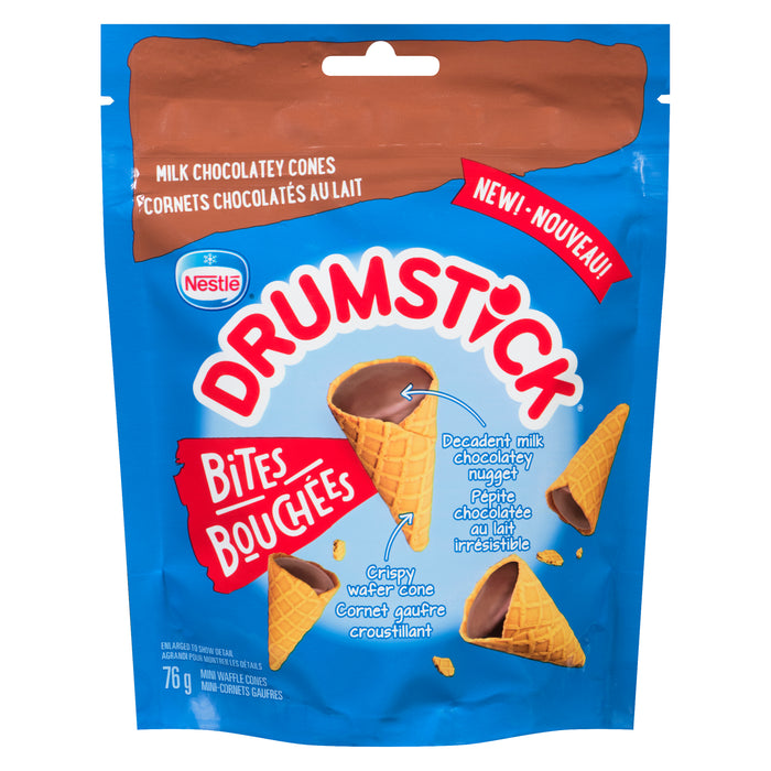 Nestle Drumstick Bites Milk Chocolate Cones, 76 g