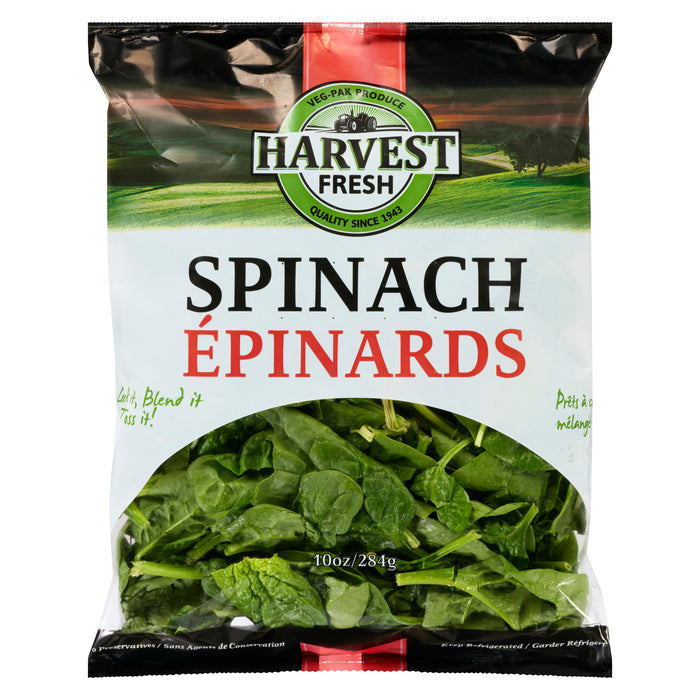 Harvest Fresh Bagged Spinach, 284 g