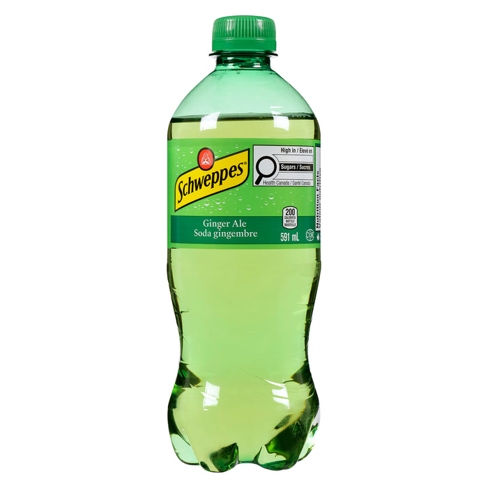 Soda gingembre Schweppes, 591 ml