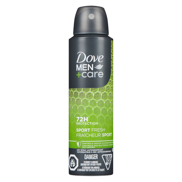 Dove Men+Care Vaporisateur à Sec Antisudorifique, Sport Fresh, 107 g