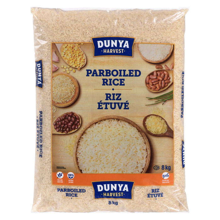 Dunya Harvest Parboiled Rice, 8 kg