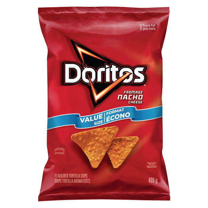 Doritos chips tortilla aromatisées Fromage nacho, 400 g