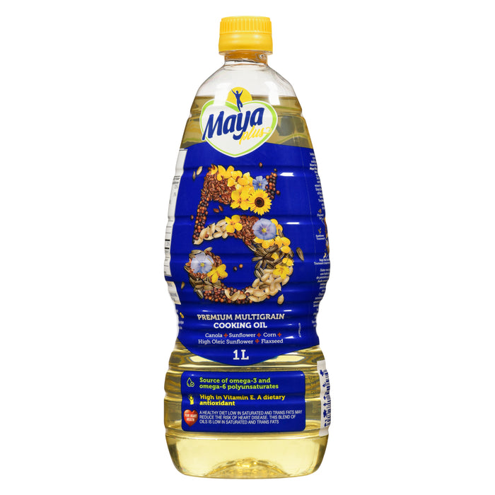 Maya Plus Premium Multigrain Cooking Oil, 1 L