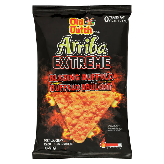 Old Dutch Arriba Croustilles Tortillas Extreme Saveur de Buffalo Brûlant, 84 g