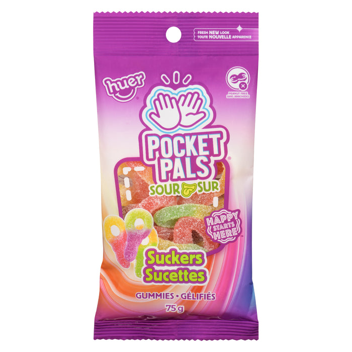 Huer Pocket Pals Gélifiés Sur Sucettes, 75 g