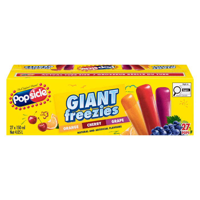 Popsicle Giant Freezies, 27-Pack, 150 ml