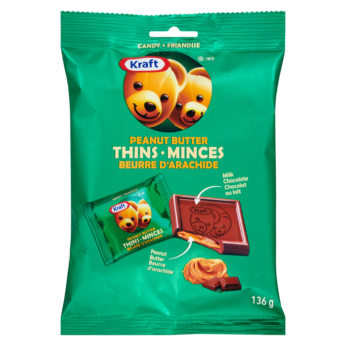 Kraft Candy Peanut Butter Thins, 136 g