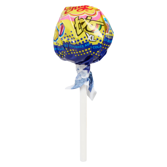 Chupa Chups Sucette Fourrée avec Bubble Gum XXL Trio Cola & Citron, 29 g