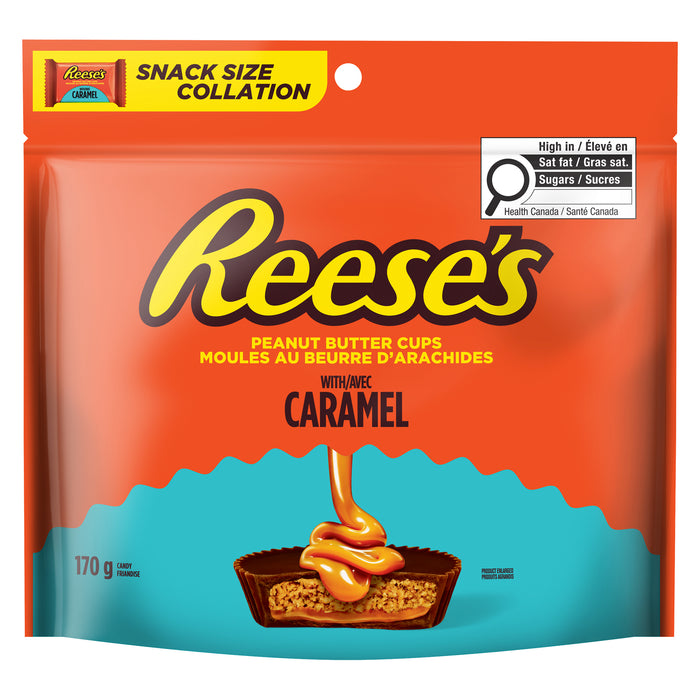 Reese's Friandise Moules au Beurre d'Arachides avec Caramel Collation, 170 g