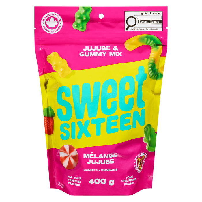 Sweet Sixteen Candies Jujube & Gummy Mix, 400 g