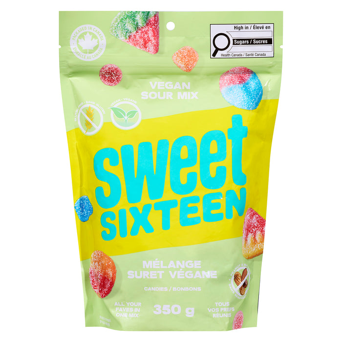 Bonbons mélange suret végane Sweet Sixteen, 350 g