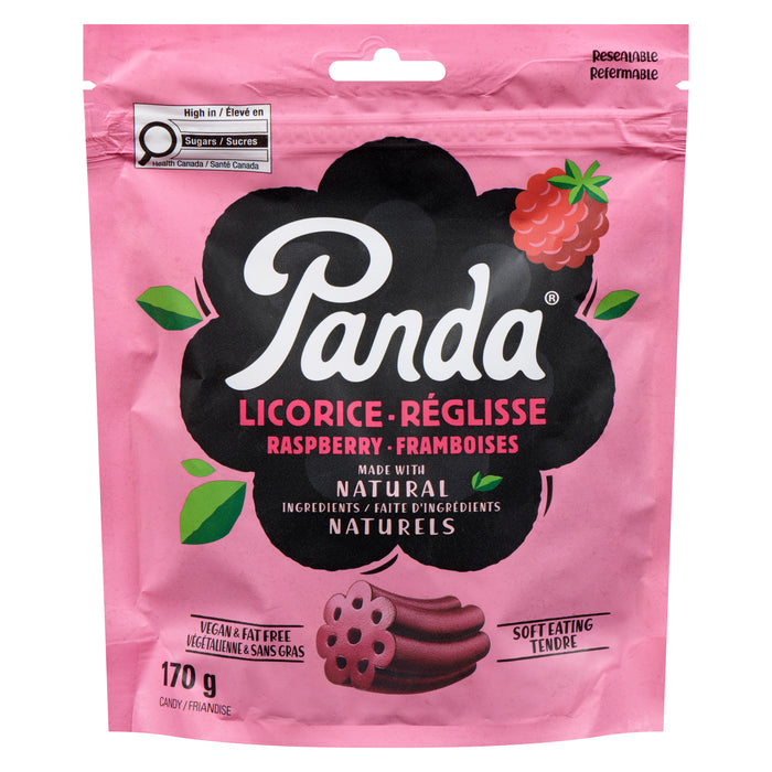 Panda Réglisse Friandise Framboises, 170 g