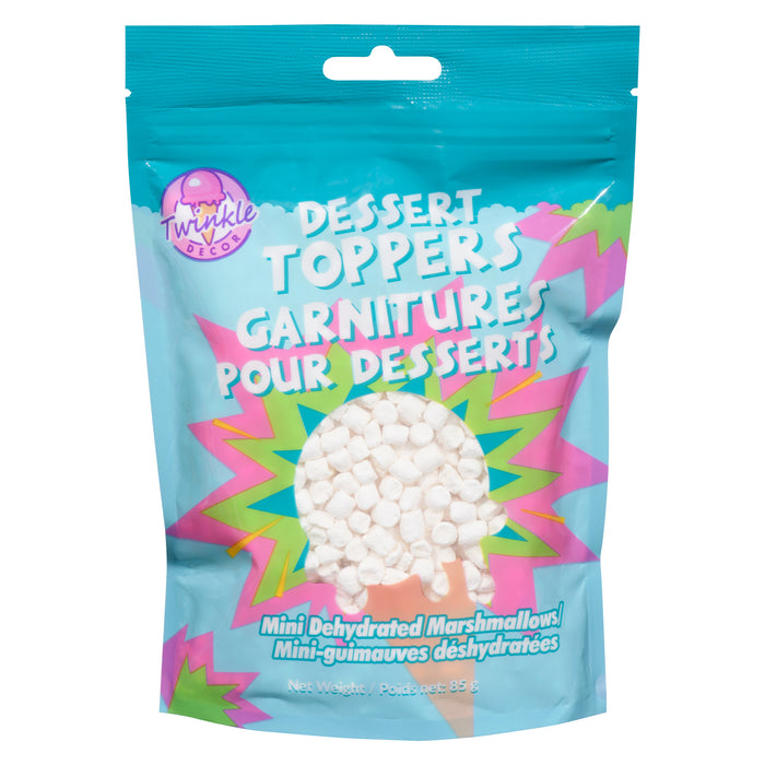 Twinkle Baker Décor Garnitures pour Desserts Mini guimauves Déshydratées, 85 g