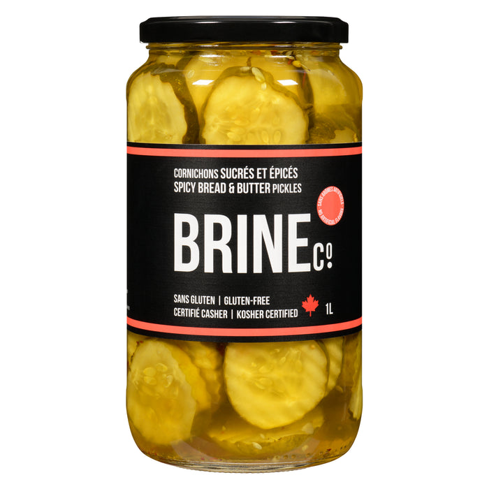 Brine Cornichons Sucrés épicés Bocal, 1 L