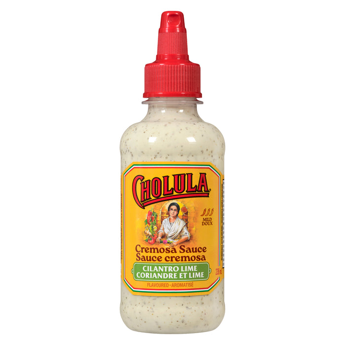 Cholula Sauce Cremosa Coriandre et Lime Aromatisé, Doux, 236 ml