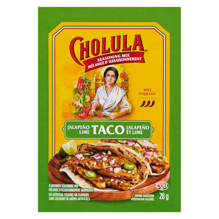 Cholula Mélange d'Assaisonnement Aromatisé Taco Jalapeño et Lime Piquant, 28 g