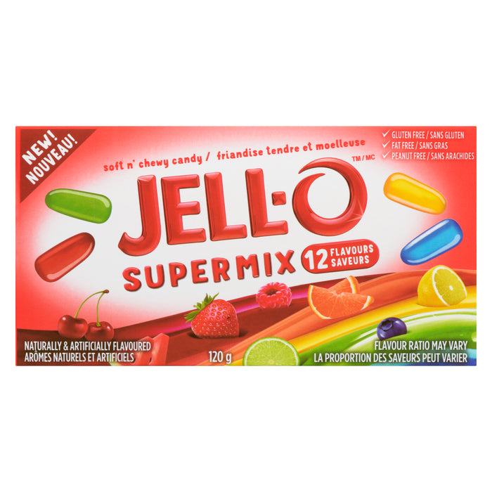JELL-O Friandise Tendre et Moelleuse Supermix, 120 g