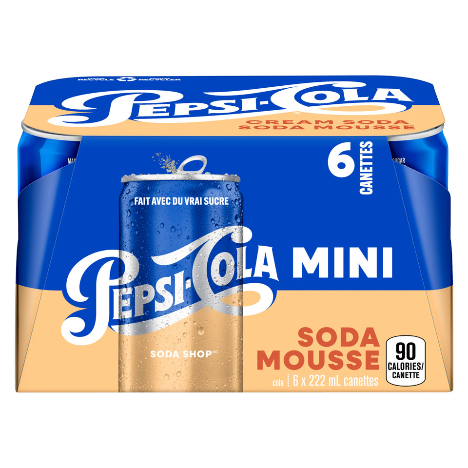 Pepsi Soda Shop Mini Cream Soda, 6-Pack, 222 ml – Giant Tiger