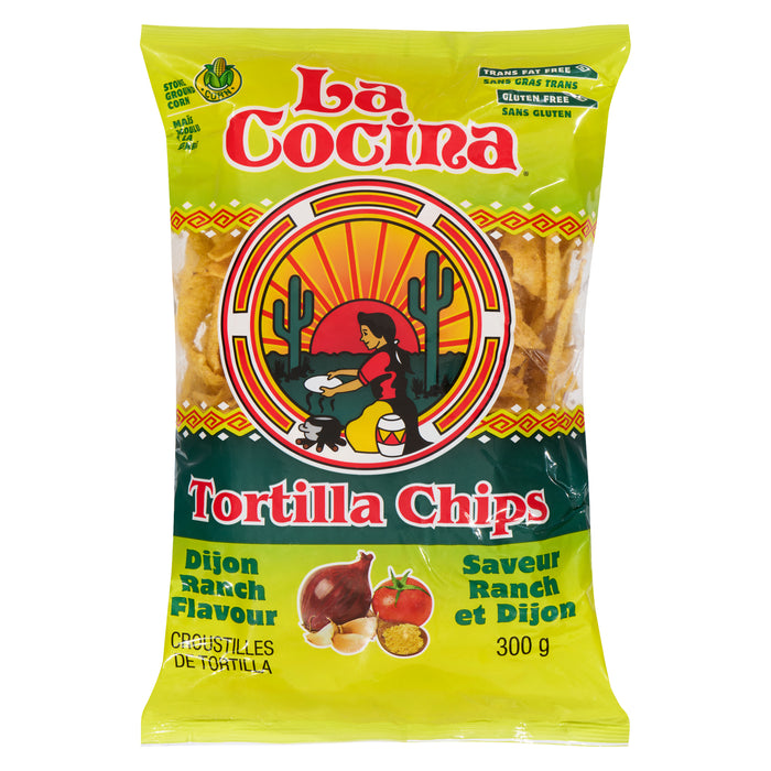 La Cocina Croustilles de Tortilla Saveur Ranch et Dijon 300 g