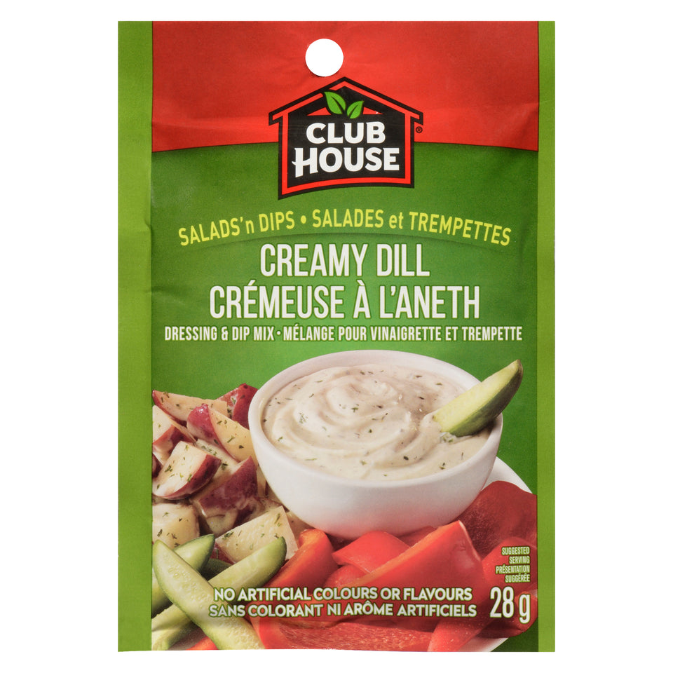 Club House Creamy Dill Dressing & Dip Mix, 28-g – Giant Tiger
