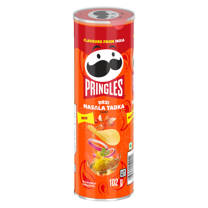 Pringles Potato Chips Desi Masala Tadka, 102 g