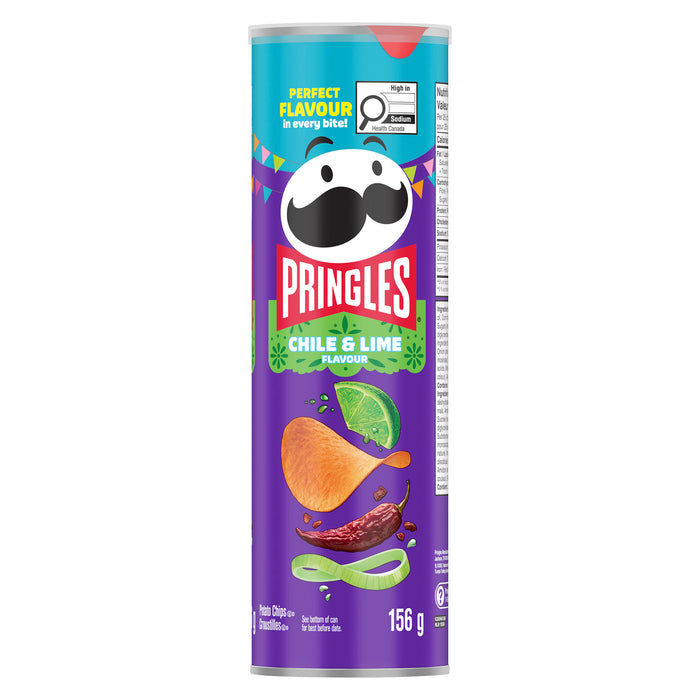 Pringles Potato Chips Chile & Lime, 156 g