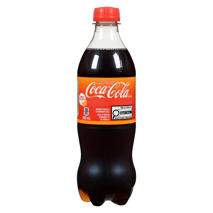Coca-Cola à Saveur d'Orange et de Vanille Crème à l'Orange, 500 ml