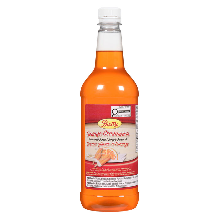 Purity Orange Creamsicle Flavoured Syrup, 720 ml