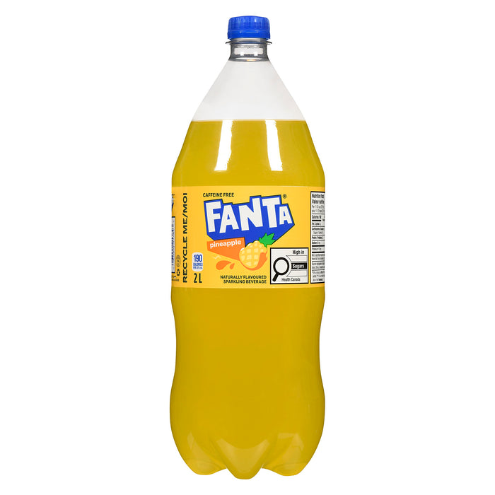 Boisson gazeuse aromatisée naturellement Fanta, ananas, 2 L