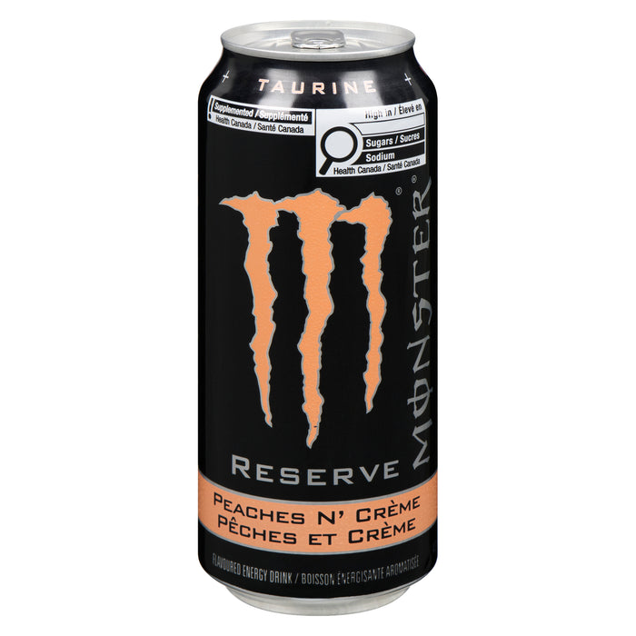 Monster Reserve Energy Drink Peaches n' Crème, 473 ml