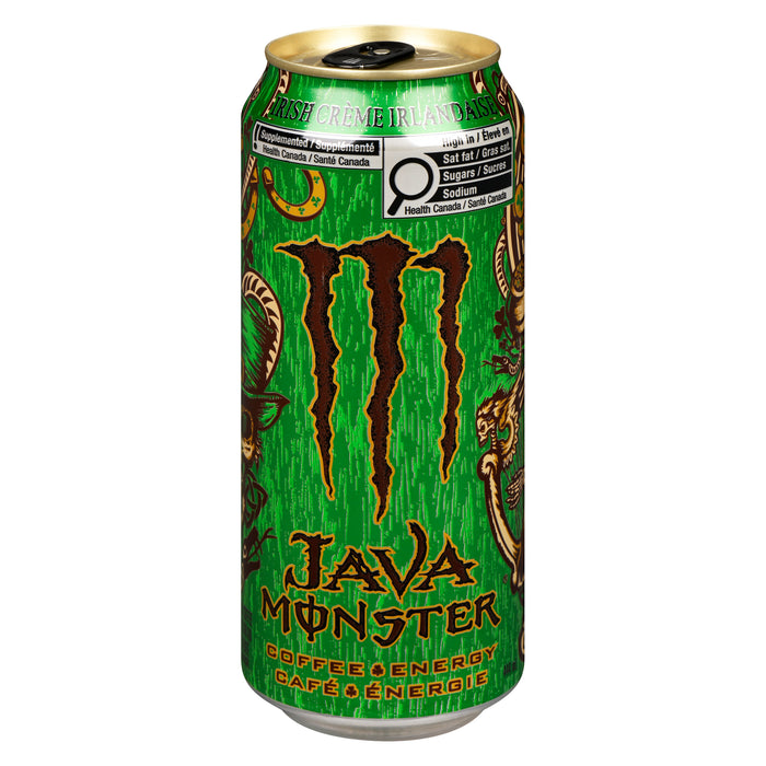 Monster Java Boisson au Café Supplémenté Irish Crème Irlandaise, 444 ml