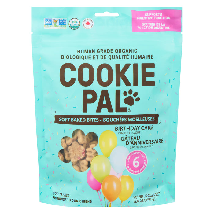 COOKIE PAL Dog Treats Soft Baked Bites, Birthday Cake Vanilla, 250 g