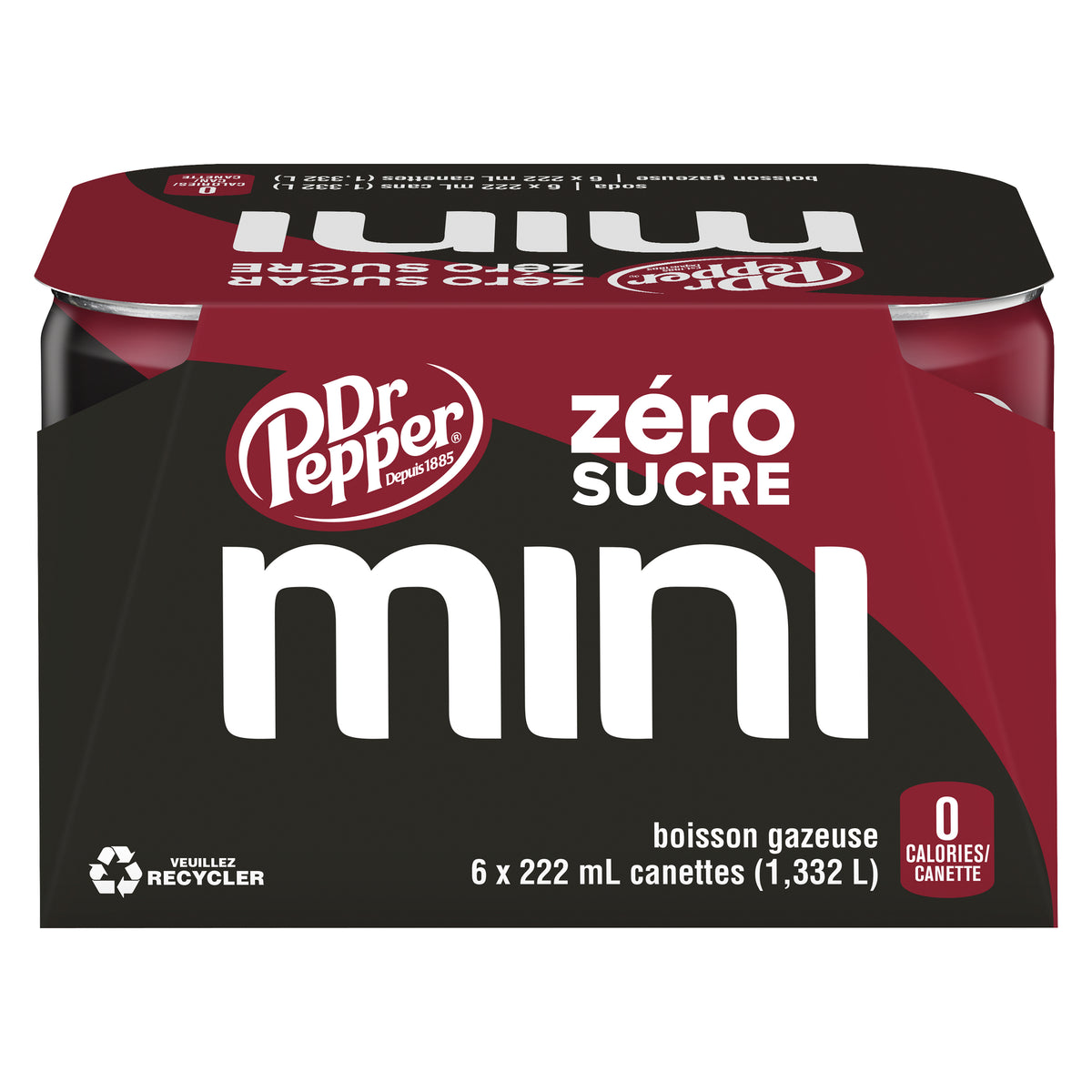 Dr Pepper Mini Soda Zero Sugar, 6-Pack, 222 ml – Giant Tiger