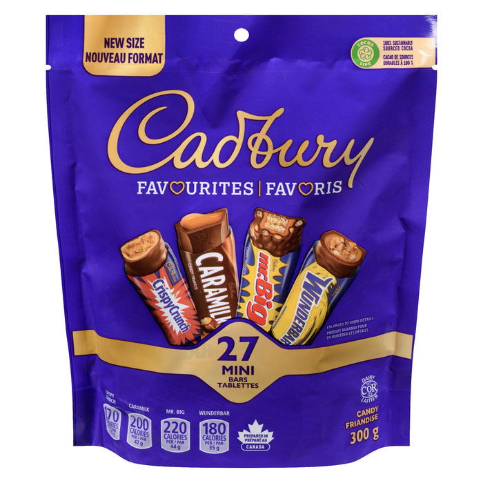 Cadbury Favourites Chocolate, 27-Pack