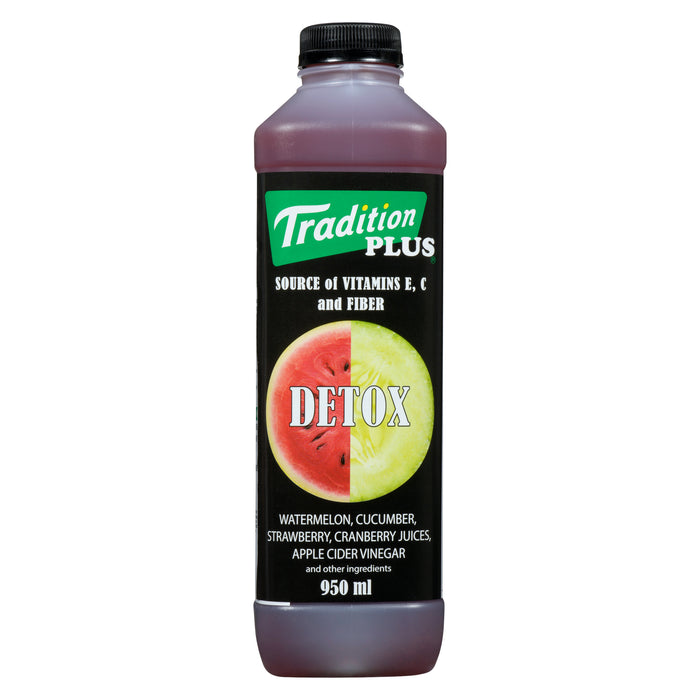 Tradition Plus Watermelon, Cucumber, Strawberry, Cranberry Juices, Apple Cider Vinegar Detox, 950 ml